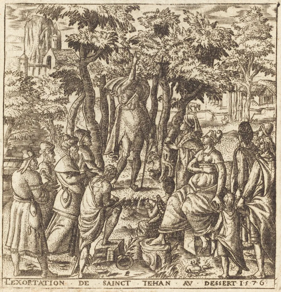 The Preaching of John the Baptist in the Wilderness by Léonard Gaultier