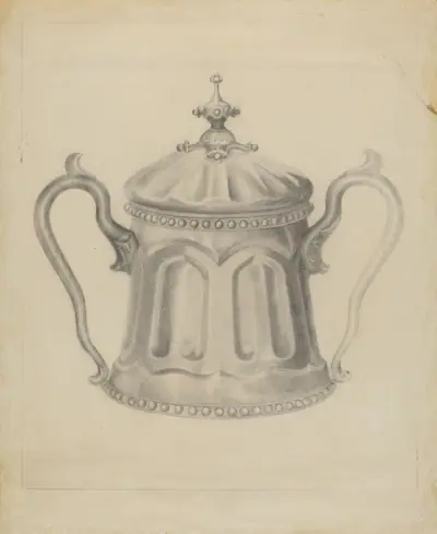 Pewter Sugar Bowl