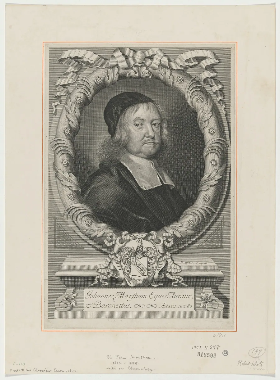 Sir John Marsham, Writer on Chronology by Robert White