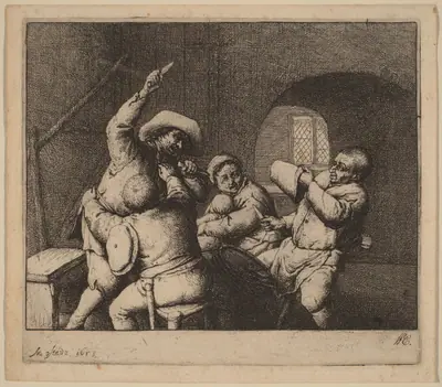 Knife Fight Among Peasants