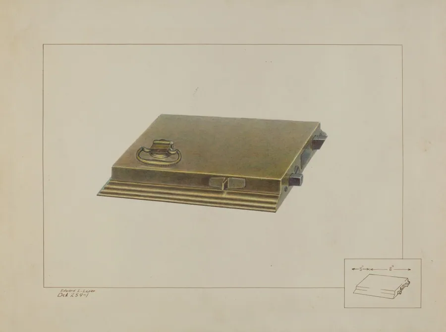 Brass Box Lock by Edward L. Loper