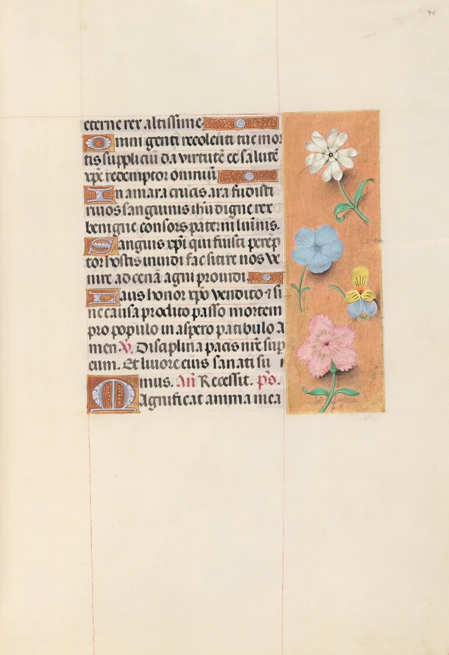 Hours of Queen Isabella the Catholic, Queen of Spain:  Fol. 75r by Master of the First Prayerbook of Maximillian