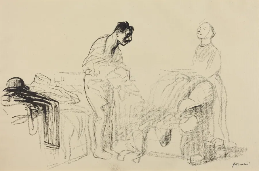 Discharged from Military Service by Jean-Louis Forain