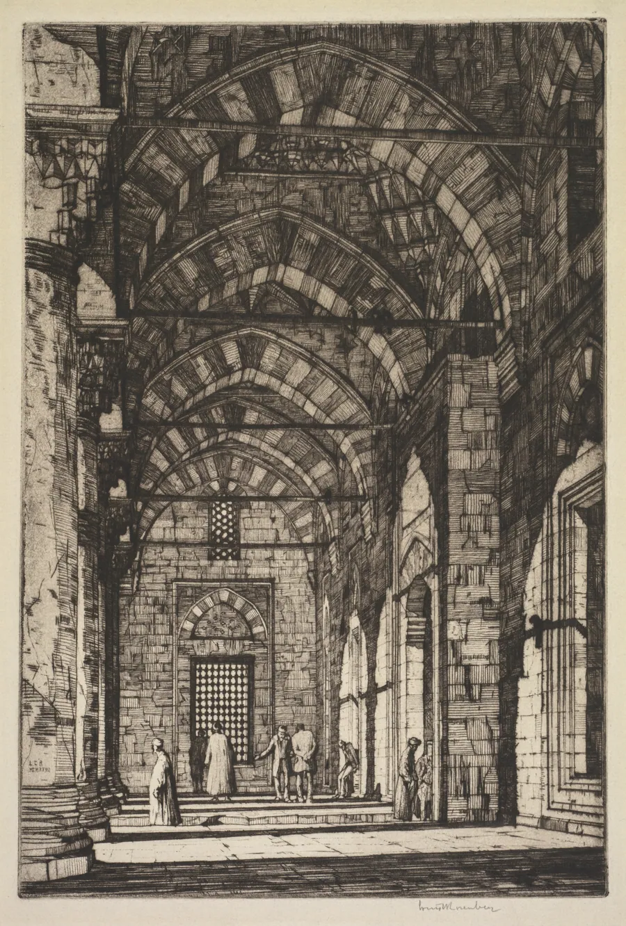 Mosque of Sultan Bayazid, Constantinople by Louis Conrad Rosenberg