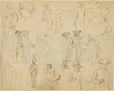 Roger de Coverley and the Gypsies [verso]