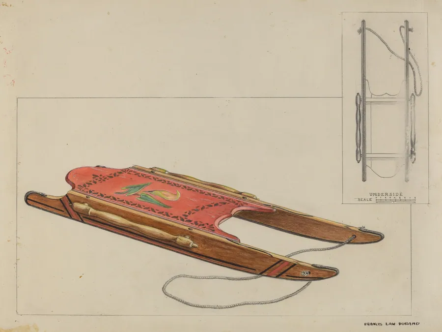 Child's Sled by Francis Law Durand