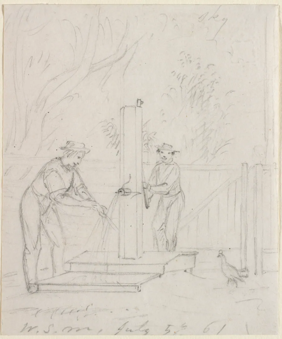 At the Pump by William Sidney Mount