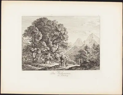 Der Watzmann bei Salzburg (The Watzmann near Salzburg)