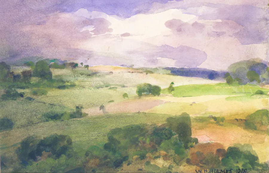 The Maryland Fields by William Henry Holmes, born Cadiz, OH 1846-died Royal Oak, MI 1933