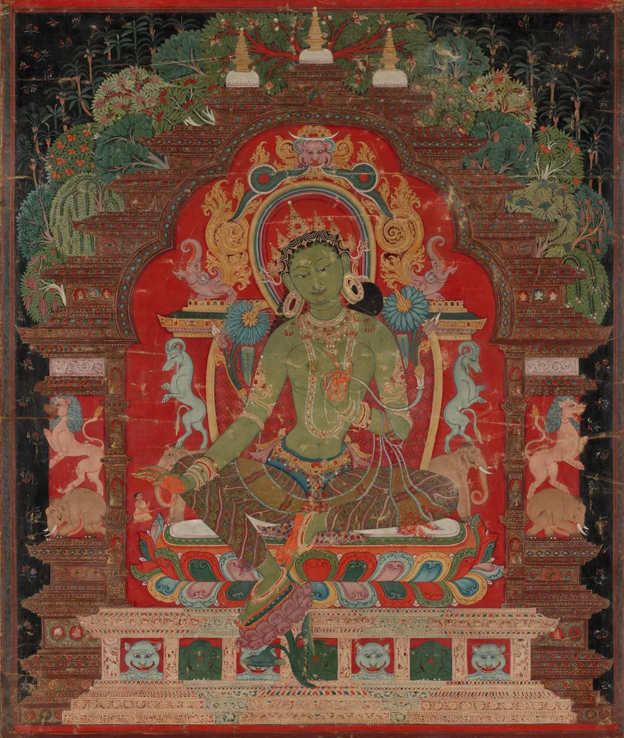 Green Tara by Aniko