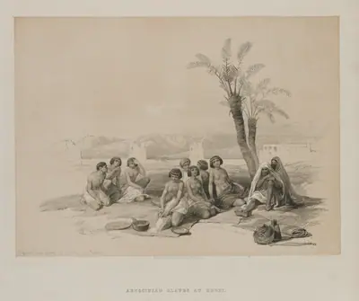 Egypt and Nubia, Volume I: Abyssinian Slaves Resting at Korti-Nubia