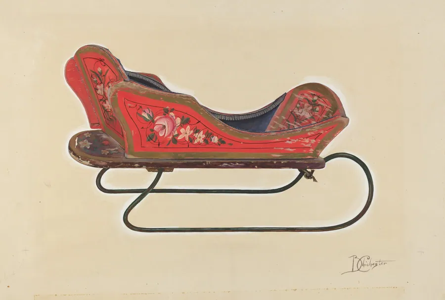 Doll Sleigh by Beverly Chichester