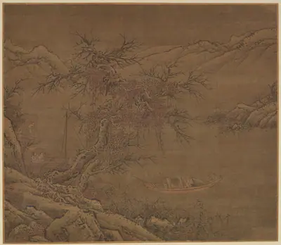 Approaching the winter shore
