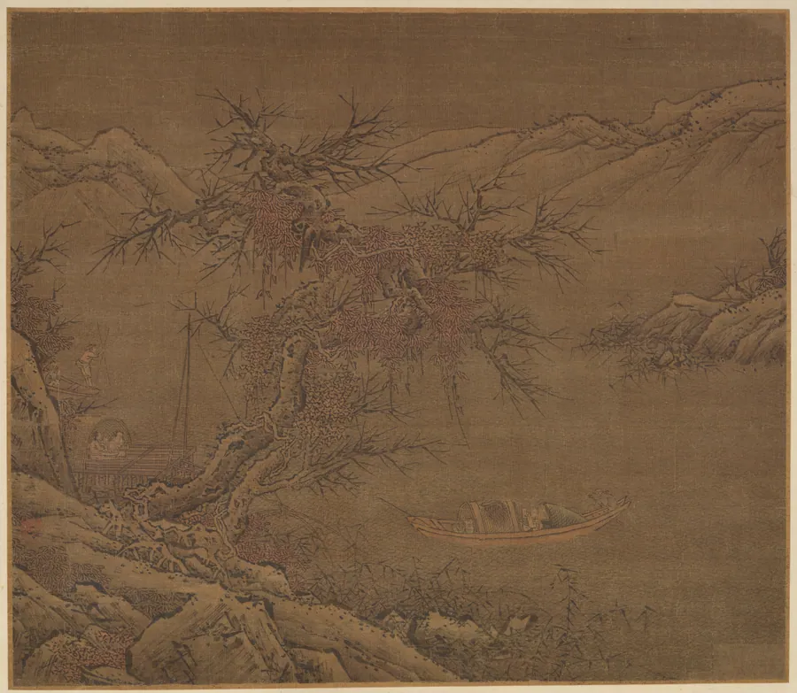 Approaching the winter shore by Formerly attributed to Guo Xi (傳)郭熙 (ca. 1001-1090)