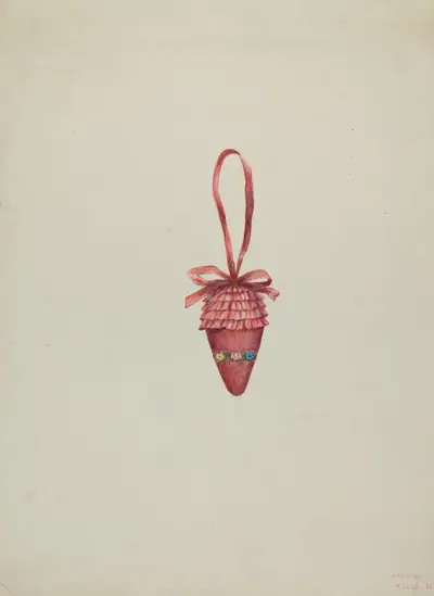 Emery in the Shape of a Strawberry