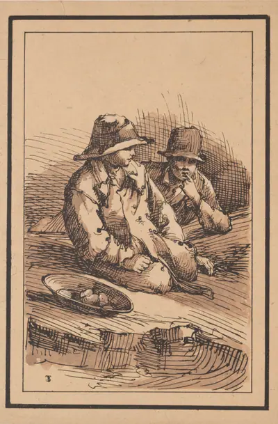 Rustic Figures: Two Boys