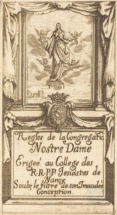 Frontispiece for The Rules of the Order of Our Lady