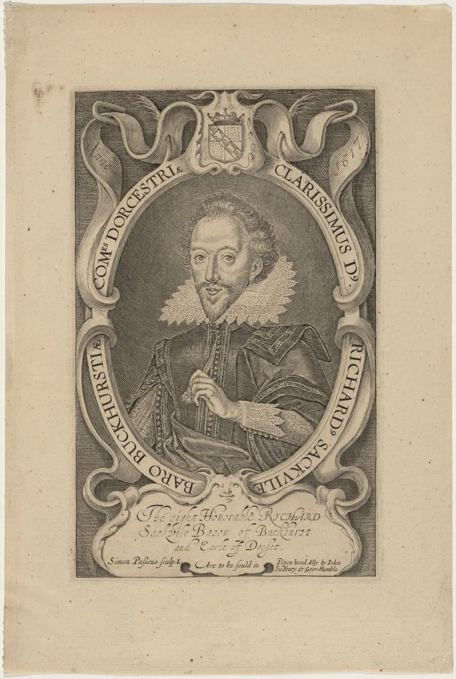 Richard Sackville, Third Earl of Dorset by Simon van de Passe