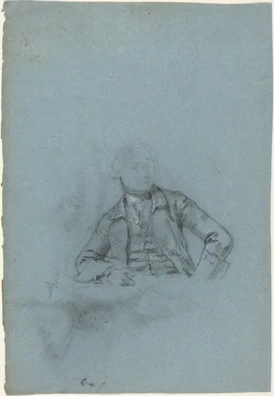 Study of a Seated Man [recto]
