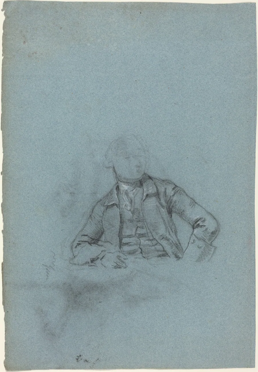 Study of a Seated Man [recto] by Allan Ramsay