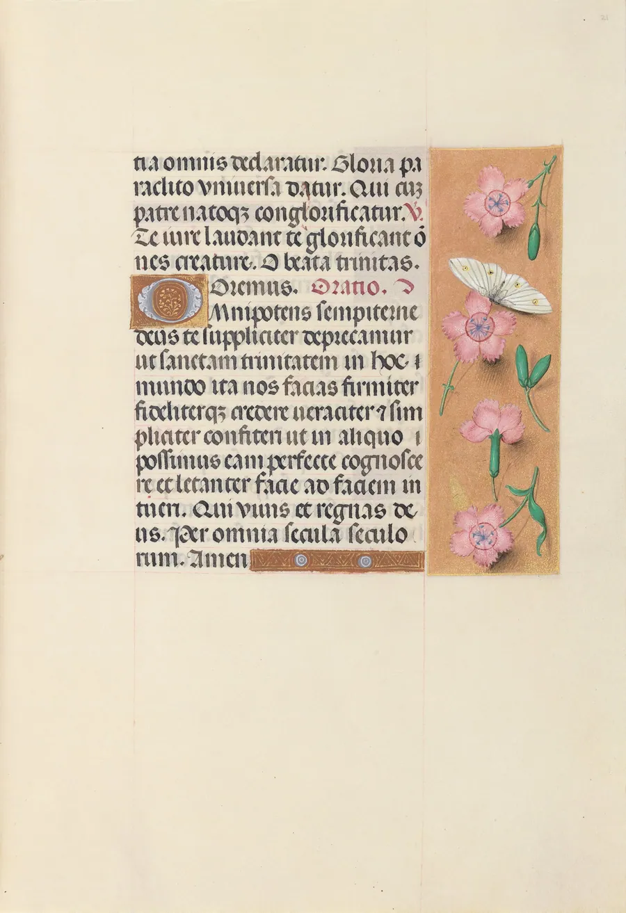 Hours of Queen Isabella the Catholic, Queen of Spain:  Fol. 21r by Master of the First Prayerbook of Maximillian