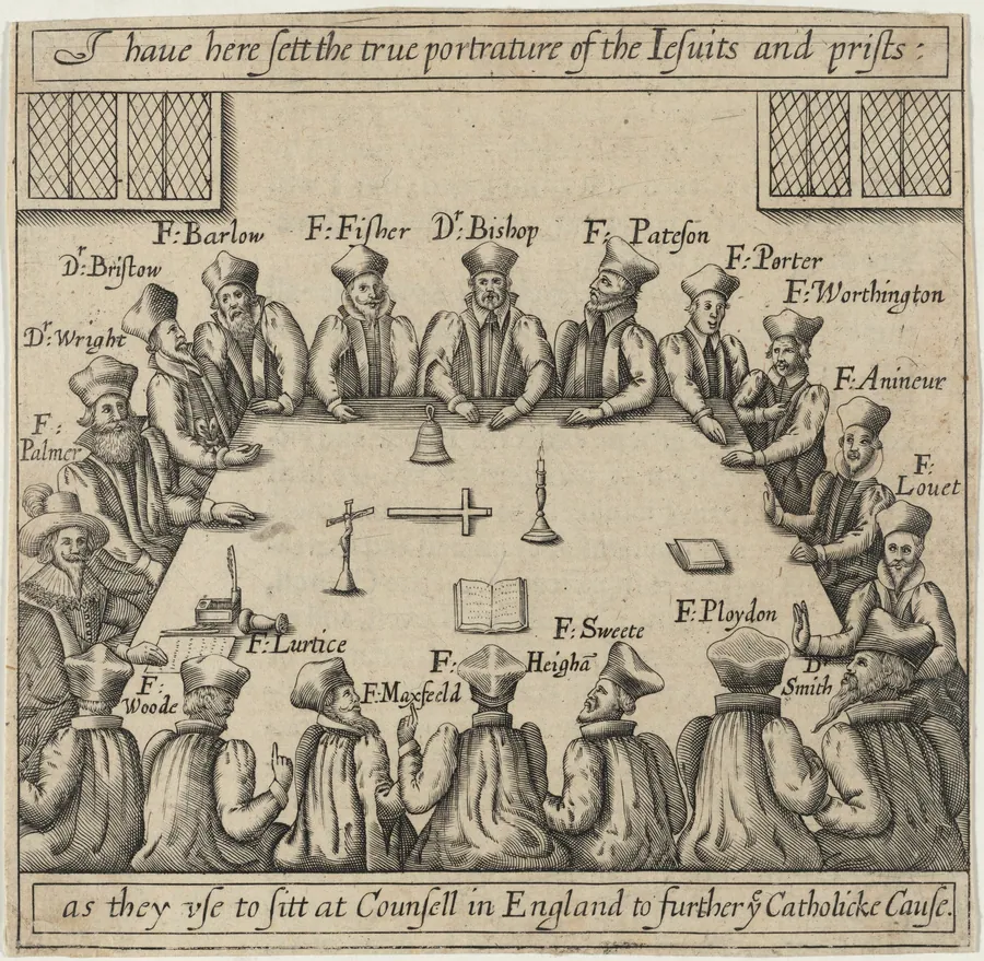 True Portraiture of the Jesuits and Priests from Vox Populi, by Thomas Scott by Crispijn van de Passe I