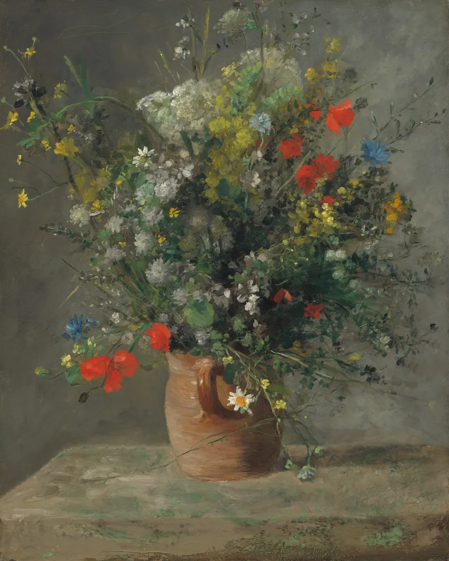 Flowers in a Vase by Auguste Renoir