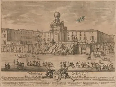 The Prima Macchina for the Chinea of 1722: The Temple of Janus