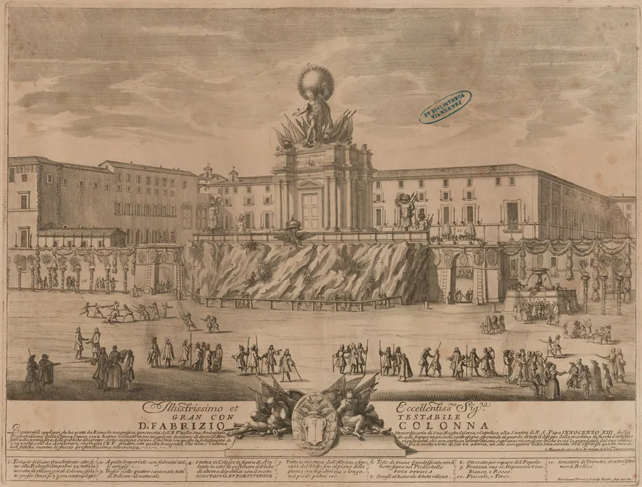 The Prima Macchina for the Chinea of 1722: The Temple of Janus by Giovanni Girolamo Frezza