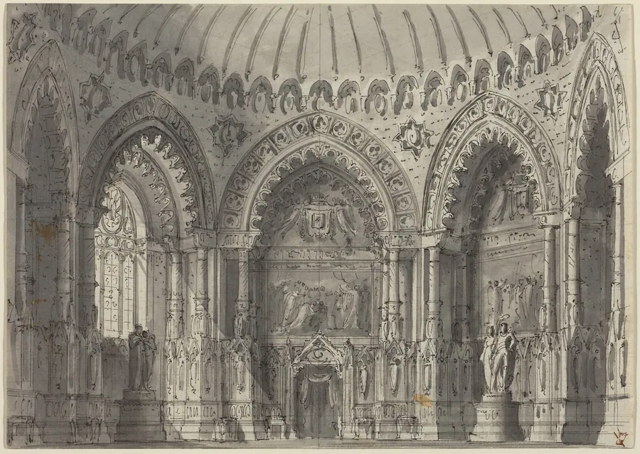 Rotunda in Gothic Style by Gasparo Galliari