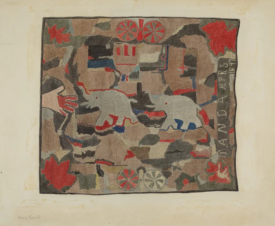 Hooked Rug by Henry Granet