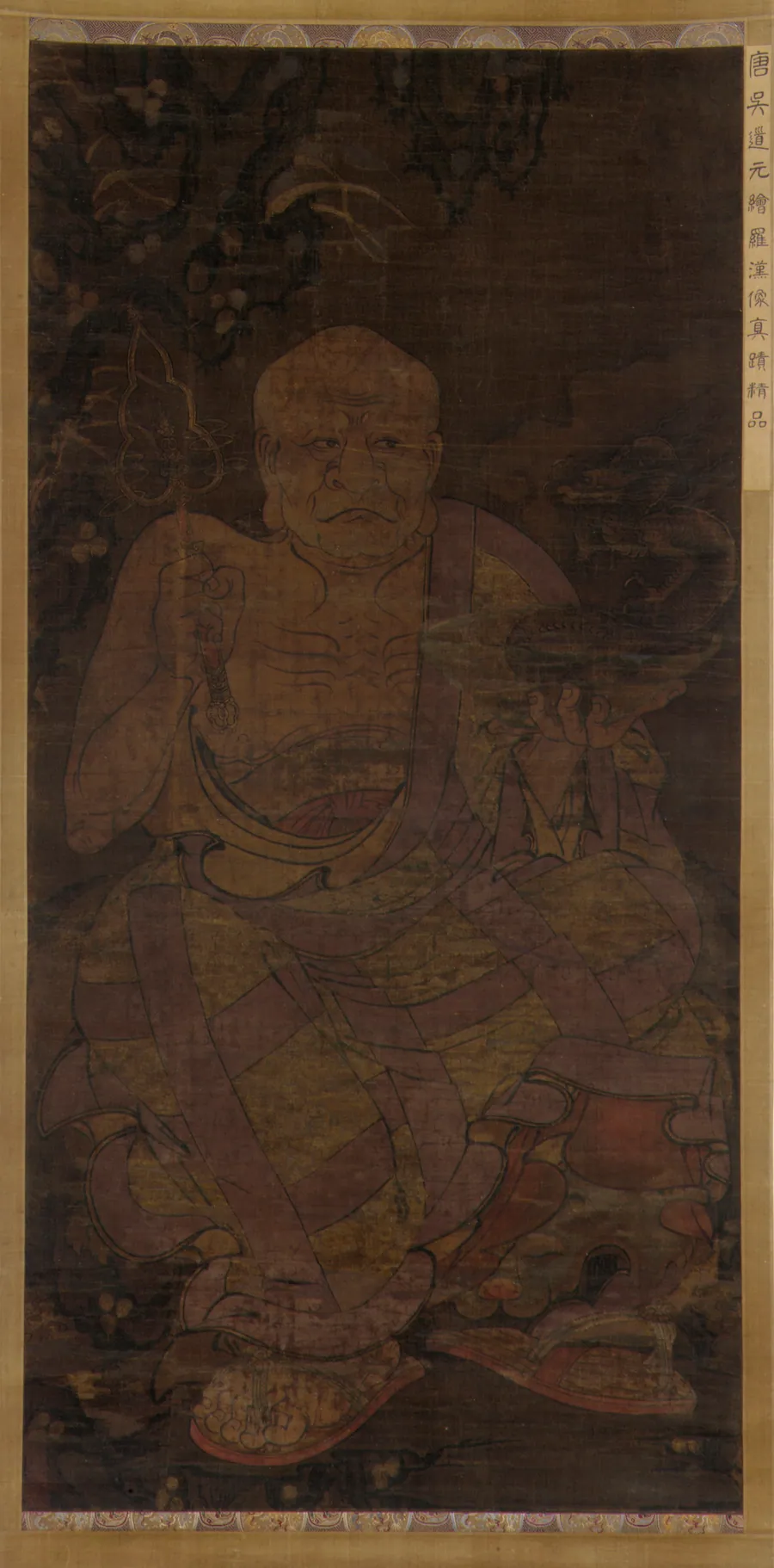 Seated luohan by Formerly attributed to Wu Daozi (傳)吳道子 (active ca. 710-760)