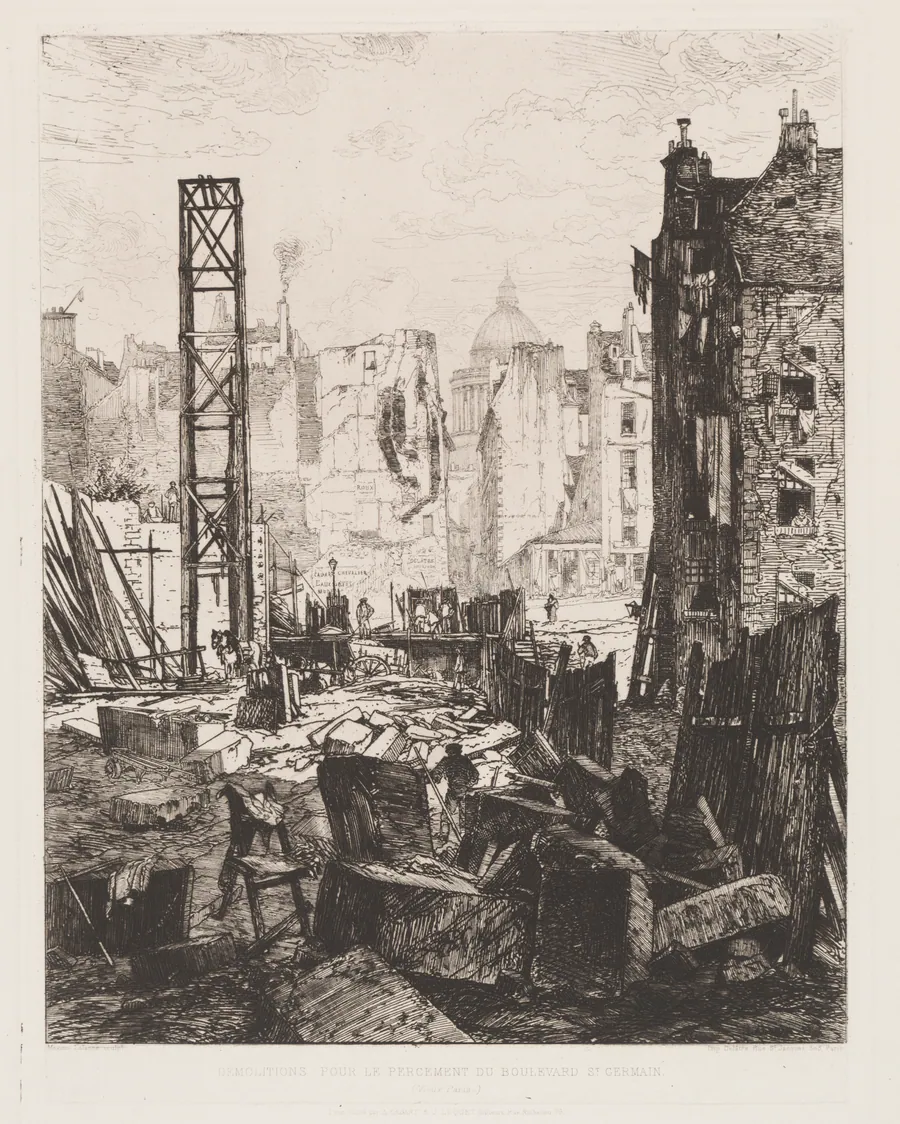 Demolition for the Opening of Boulevard St. Germain by Maxime Lalanne