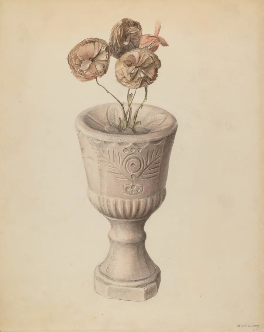 Chalice with Flowers by Mina Lowry