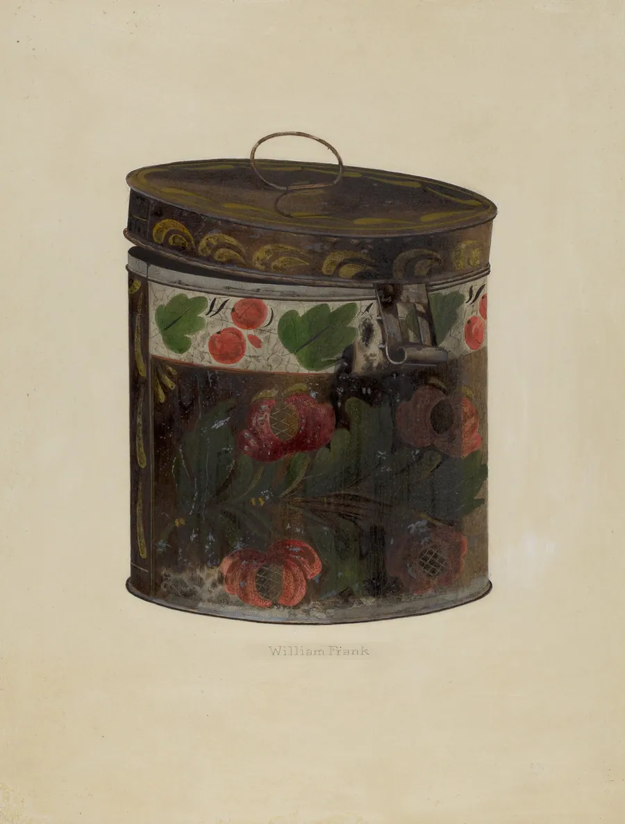 Toleware Tin Cannister by William Frank