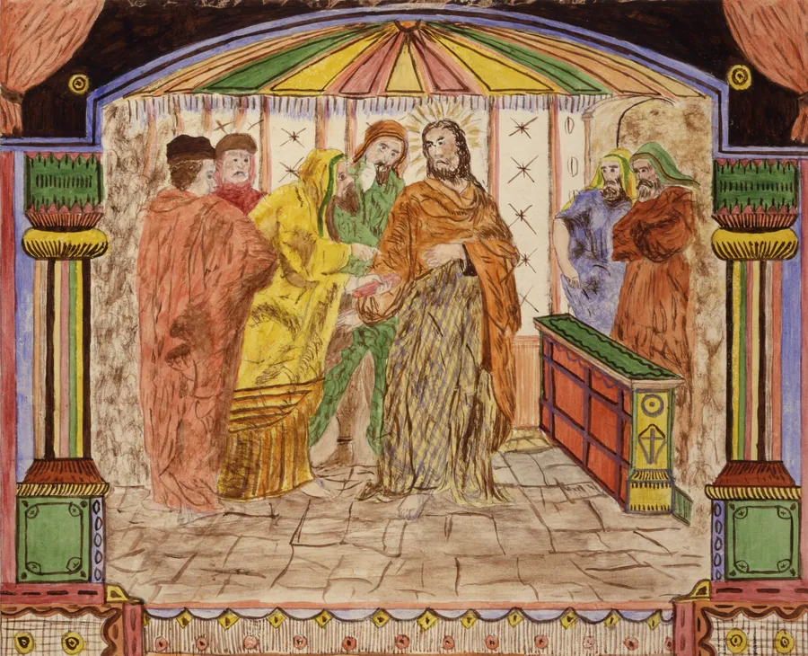 Christ and the Pharisees by Lawrence W. Ladd, active 1865-1895