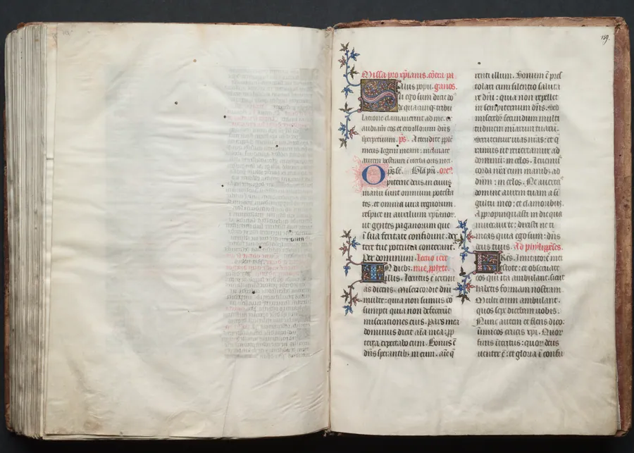 The Gotha Missal:  Fol. 159r, Text by Master of the Boqueteaux