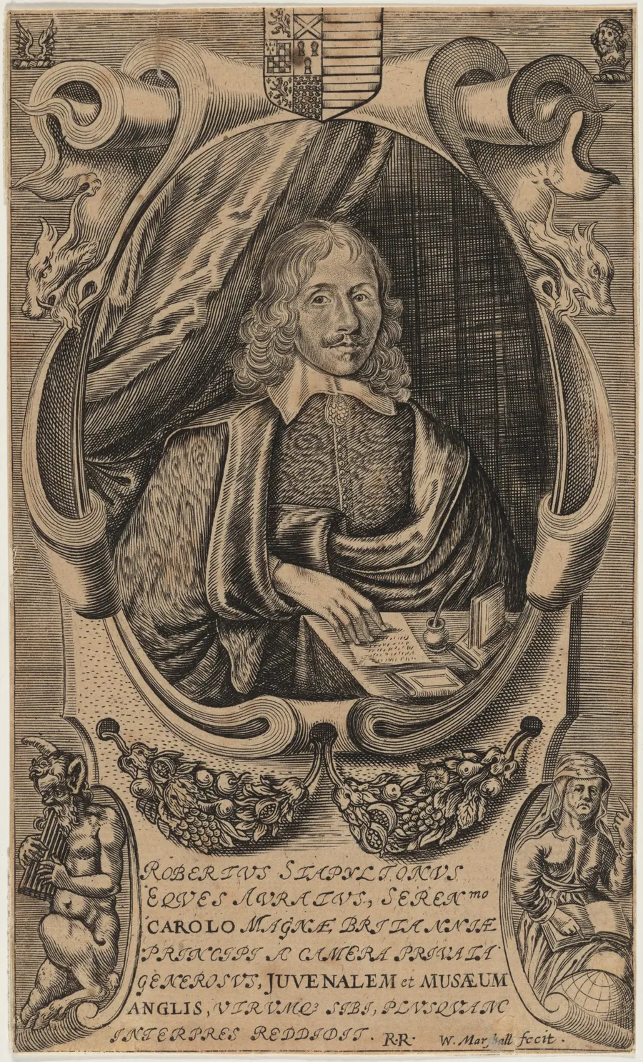 Sir Robert Stapylton, dramatic poet and translator by William Marshall