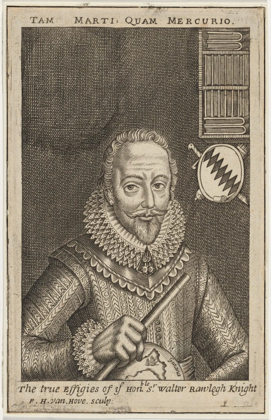 Sir Walter Raleigh by Frederik Hendrik van den Hove