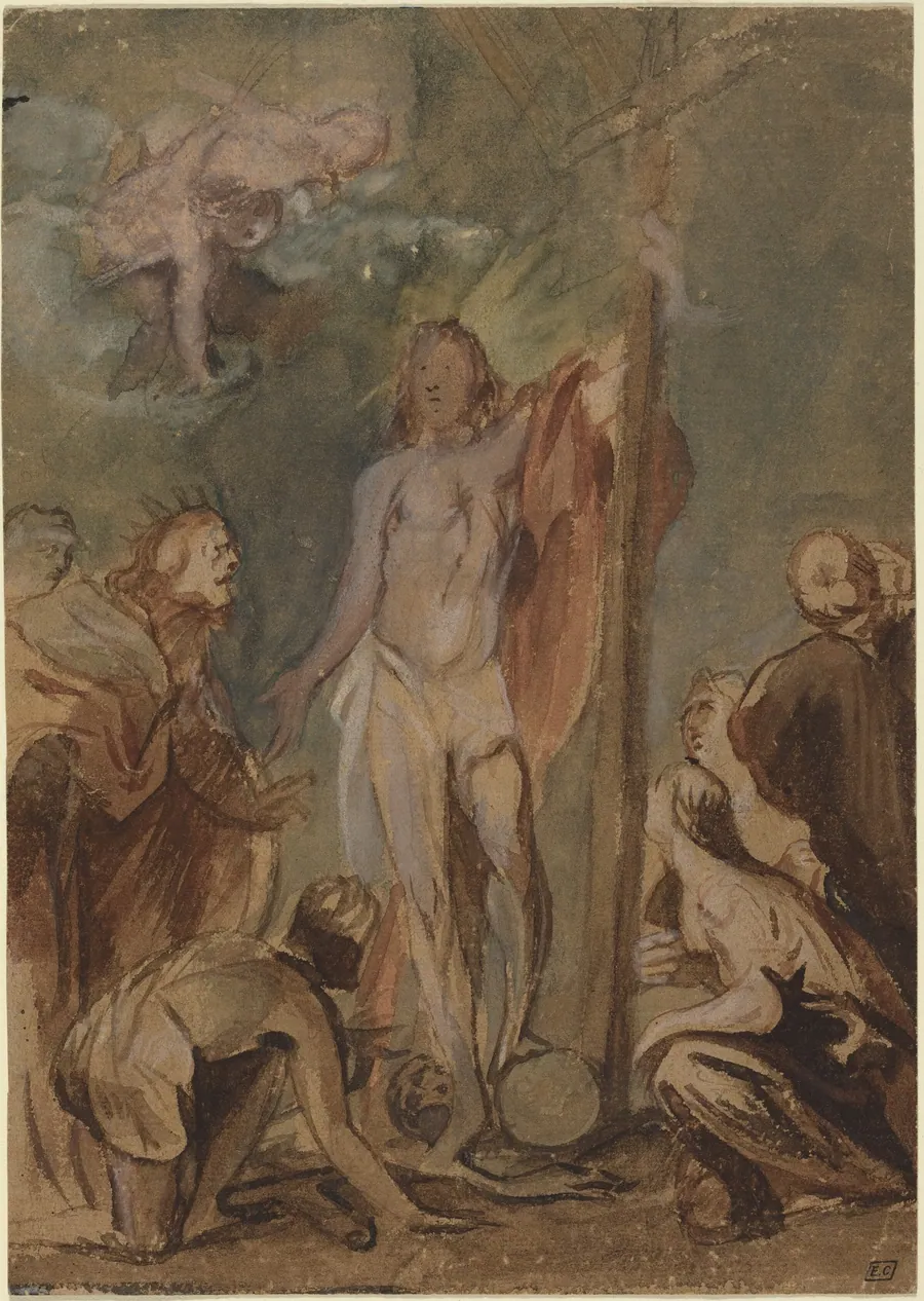 The Risen Christ Surrounded by Saints by Jan Boeckhorst