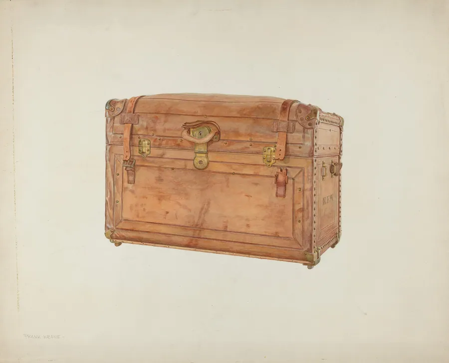Horse Hide Trunk by Frank M. Keane