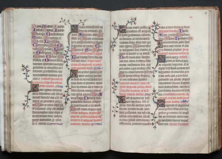 The Gotha Missal:  Fol. 66r, Text by Master of the Boqueteaux