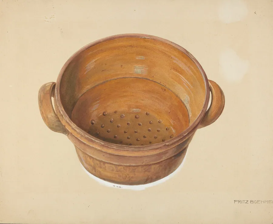 Zoar Colander by Fritz Boehmer