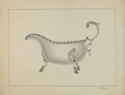 Silver Sauce Boat