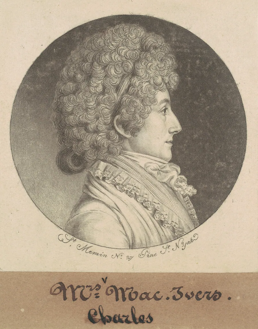 Mary Bache McEvers by Charles B. J. Févret de Saint-Mémin