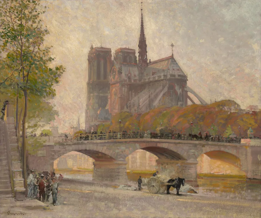 Notre Dame de Paris by Robert William Vonnoh