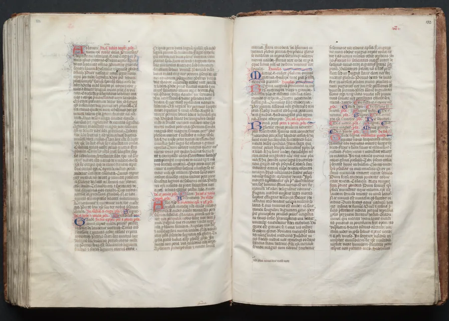 The Gotha Missal:  Fol. 152r, Text by Master of the Boqueteaux