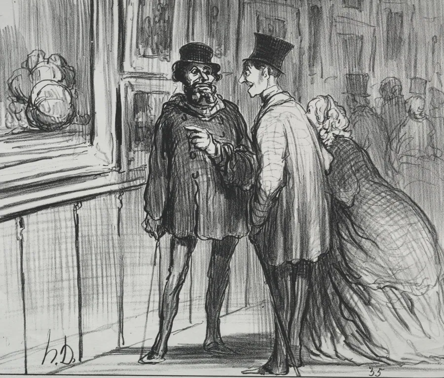 The Painter Who Had a Painting Refused. by Honoré Daumier