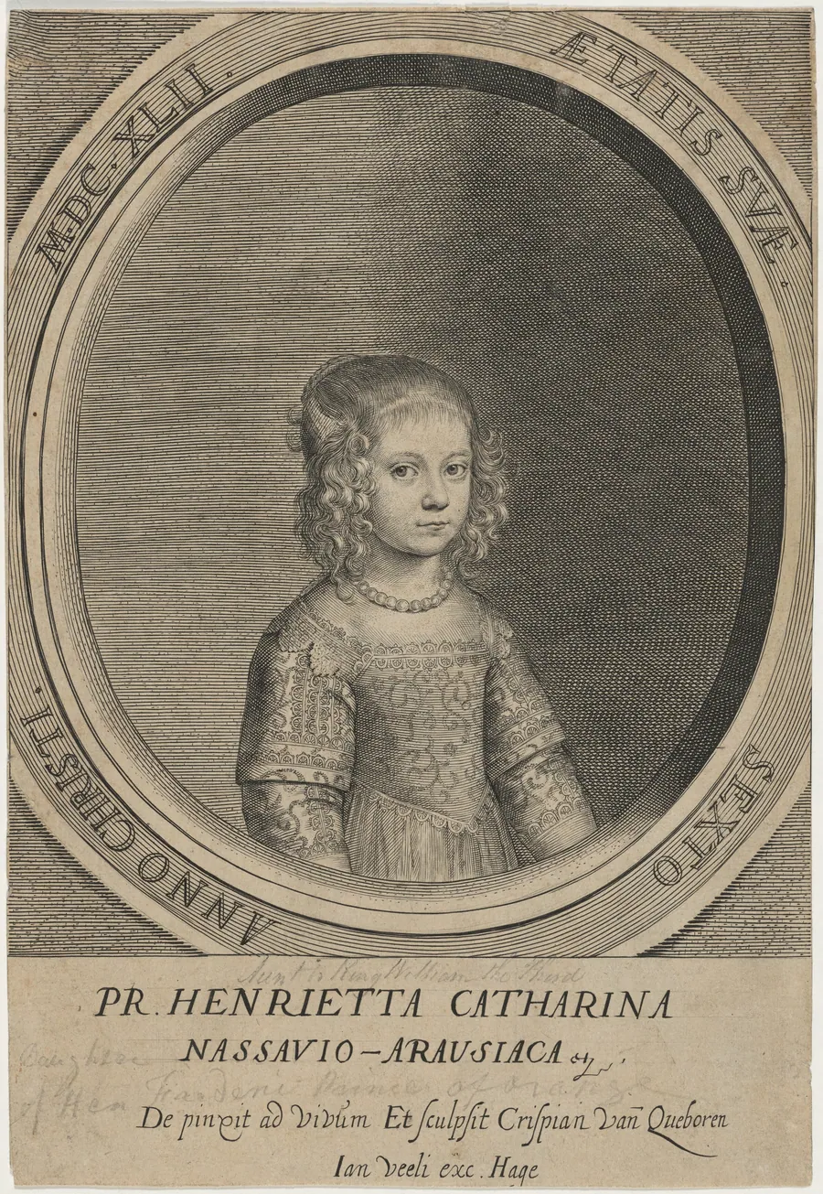 Princess Henrietta Catharina, Sister of William II of Orange by Crispyn van den Queboorn