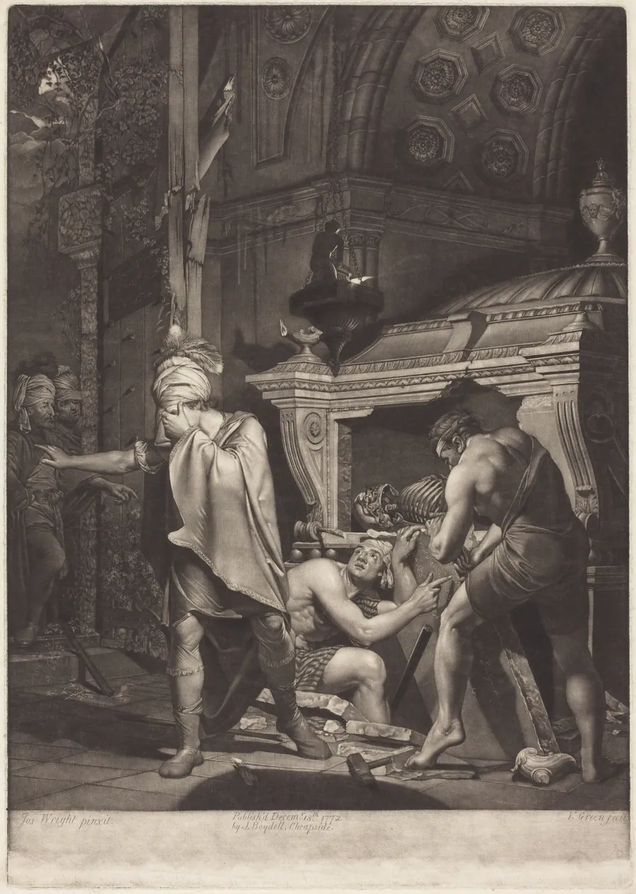 Miravan Opening the Tomb of His Ancestors by Valentine Green